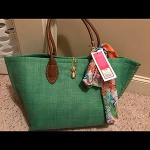 NWT Lilly for Target green tote.